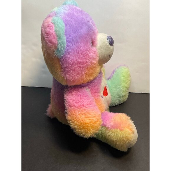 Midway Circus Circus Las Vegas bear 12" plush tye dye stuffed animal toy 2019 - Picture 6 of 11